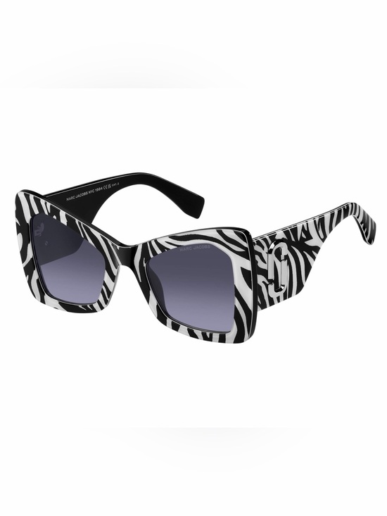 New Marc Jacobs MARC 761/S 003KGB Black & White Zebra Print Women Sunglasses